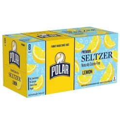 Bottled Water<Polar Lemon Sparkling Water, 12 oz., 24/Carton (00234)