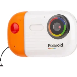 Cameras & Camcorders<Polaroid Wave iE50 18MP Digital DSLR Camera, White/Orange (IE50-NOC-STK-4)