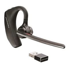 Poly 5200 USB-A Bluetooth Mono Computer Earbuds, UC Certified, Black (206110-101)* Headsets