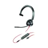 Poly Blackwire 3315 Mono Headset, USB-C/3.5mm, MS Certified/UC Certified (8X218AA)* Headsets