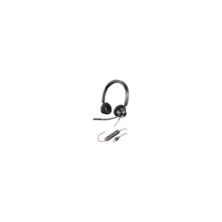 Poly Blackwire 3320 Wired Stereo On Ear Computer Headset, Black (214012-01)* Headsets