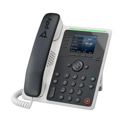 Office Phones & Conferencing<Poly Edge E220 16-Line VOIP Phone, White/Black (89B50AA)
