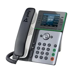 Office Phones & Conferencing<Poly Edge E350 32-Line VOIP Phone, White/Black (89B53AA)