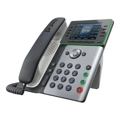 Office Phones & Conferencing<Poly Edge E320 VOIP Phone, Black/Silver (82M88AA)