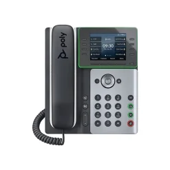 Office Phones & Conferencing<HP Poly Edge E350 VOIP Phone, Silver/Black (82M89AA)
