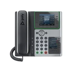 Office Phones & Conferencing<Poly Edge E450 VOIP Phone, Silver/Black (82M90AA)
