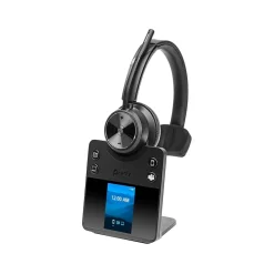 Poly Savi 7410 Office Series Wireless Noise Canceling Bluetooth Mono On-Ear Headset, MS Certified (8L7D7AA#ABA)* Headsets