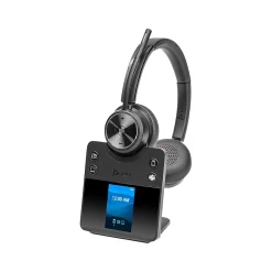 Poly Savi 7420 Office Series Wireless Noise Canceling Bluetooth Stereo On-Ear Headset, MS Certified (8L583AA#ABA)* Headsets