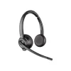 Poly Savi S8220 Spare Wireless Noise Canceling Stereo Headset, Over-the-Head, Black (85T31AA#ABA)* Headsets