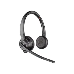 Poly Savi S8220 Spare Wireless Noise Canceling Stereo Headset, Over-the-Head, Black (85T31AA#ABA)* Headsets