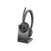 Poly Voyager 4320 MS Bluetooth On Ear Computer Headset, Black and Gray (218476-02)* Headsets
