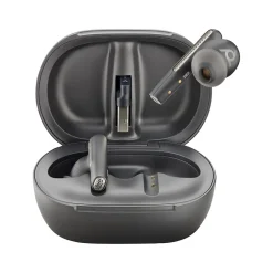 Poly Voyager Free 60+ UC Wireless Noise Cancelling Bluetooth Earbuds, USB-A, MS Certified, Carbon Black (7Y8G9AA)