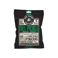 Pretzels<Pop Daddy Dill Pickle Pretzels Sticks, 3 oz., 15 Bags/Box (OPD00561)