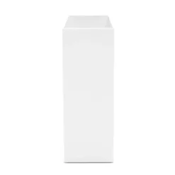 Poppin ABS Plastic File Box, White, 4 Count (101272-MC) Discount