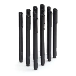Poppin Black Signature Ballpoint Pen, Black Ink, Set of 100 (104600) Hot