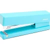 Poppin Desktop Stapler, 20-Sheet Capacity, Aqua (100160) Clearance
