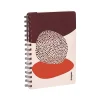 Poppin Elements Notebook, 6" x 8.25", Ruled, 40 Sheets, Pink/Red (108838) Hot