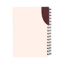 Poppin Elements Notebook, 6" x 8.25", Ruled, 40 Sheets, Pink/Red (108838) Hot