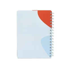 Poppin Elements Notebook, 6" x 8.25", Ruled, 40 Sheets, Blue/Red (108839) Outlet