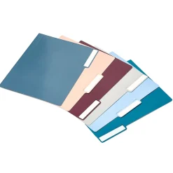 Poppin File Folder, 1/3-Cut Tab, Letter Size, Assorted Colors, 6/Pack (108844) Best