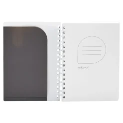 Poppin Pocket Notebook, 6" x 8.5", Ruled, 80 Sheets, Dark Gray (108850) Online