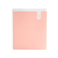 Poppin 1-Subject Notebooks, 8.5" x 11", College Ruled, 80 Sheets, Pink (105224) Hot