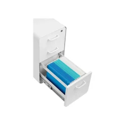 The Sort-It-Out 3-Drawer Mobile Vertical File Cabinet, Letter/Legal Size, Lockable, 25