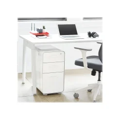 The Sort-It-Out 3-Drawer Mobile Vertical File Cabinet, Letter/Legal Size, Lockable, 25