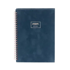 Poppin Velvet 1-Subject Professional Notebooks, 6" x 8.25", Dotted, 40 Sheets, Blue (106162) Best