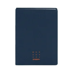 Poppin Work Happy Journal, 5.8" x 8.3", Dotted Ruled, Lagoon/Clay, 198 Pages (107490)