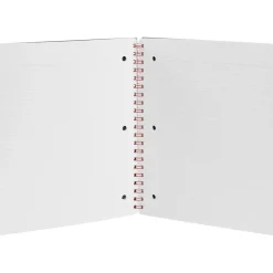 Poppin Work Happy 1-Subject Notebook, 8.5" x 11", Ruled, 40 Sheets, Light Gray (108849) New