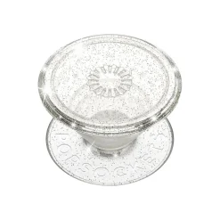 Cell Phone Cases<PopSockets PopGrip Clear Glitter Silver Universal Grip (805149)