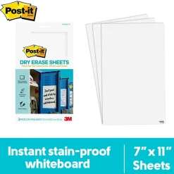 Online ® Dry Erase Sheets, 7