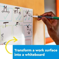 Sale Easy Erase Plastic Adhesive Dry-Erase Whiteboard, 9.1