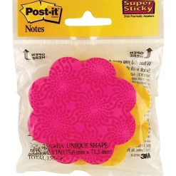 Online ® Flower Die-Cut Notes, Assorted, 2/Pk Post-It Notes