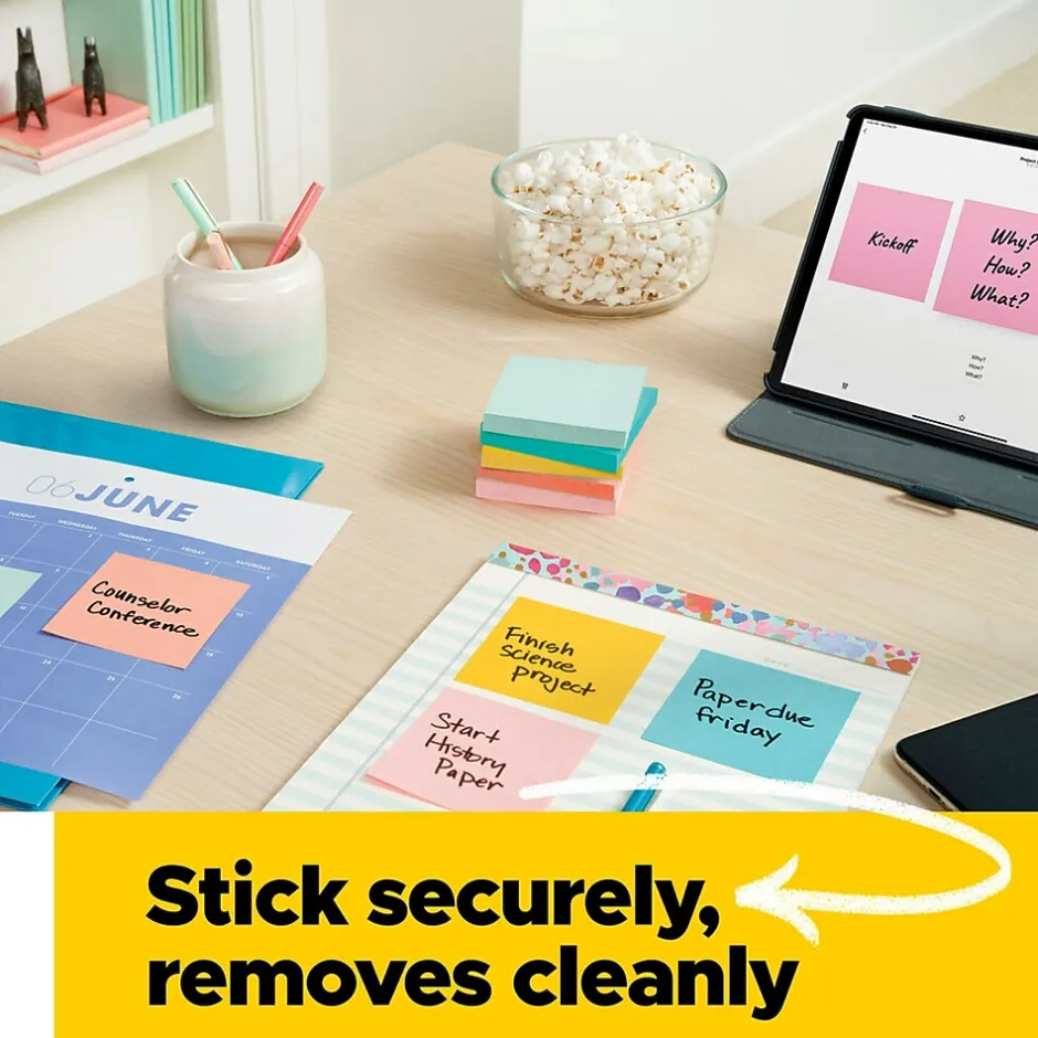 Clearance Notes, 1 3/8" x 1 7/8", Collection, 100 Sheet/Pad, 24 Pads/Pack (65324APVAD) Post-It Notes