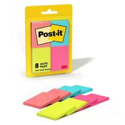 Clearance Notes, 1 3/8" x 1 7/8", Poptimistic Collection, 50 Sheet/Pad, 8 Pads/Pack (653-8AF) Sticky Notes
