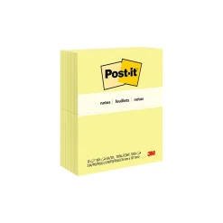 Online Notes, 3" x 5", Canary Collection, 100 Sheet/Pad, 12 Pads/Pack (655-YW) Sticky Notes