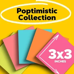 Best Notes, 3" x 3", Collection, 100 Sheet/Pad, 5 Pads/Pack (6545PK) Post-It Notes