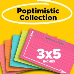 Clearance Notes, 3" x 5", Collection, 100 Sheet/Pad, 5 Pads/Pack (655-5PK) Post-It Notes