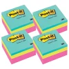 New Notes Combo Pack, 3" x 3", Assorted Collection, 400 Sheet/Pad, 4 Pads/Pack (MMM2027RCR-4) Post-It Notes