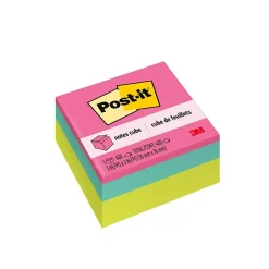 Sale Notes Cube, 3" x 3", Assorted Brights, 400 Sheets/Cube (2027-BRT) Post-It Notes
