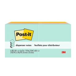 Outlet Pop-up Notes, 3" x 3", Collection, 100 Sheet/Pad, 6 Pads/Pack (R330-AP) Post-It Notes