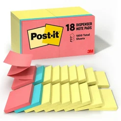 Sale Pop-up Notes, 3" x 3", Poptimistic Collection, 100 Sheet/Pad, 18 Pads/Pack (R330144B) Post-It Notes