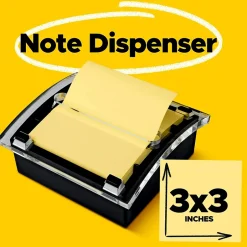 Best Pop-up Notes Dispenser for 3" x 3" Notes, Black/Clear (DS330-BK) Pop-Up Dispensers
