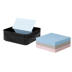 Sale Pop-up Wave Design Dispenser for 3" x 3" Notes, Black (WAVE-330-BKVP) Pop-Up Dispensers