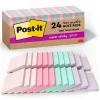 New Recycled Super Sticky Notes, 3" x 3", Wanderlust Pastels Collection, 70 Sheet/Pad, 24 Pads/Pack (654R-24SSNRPCP) Post-It Notes