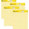 Online Super Sticky Easel Pad, 25" x 30", Lined, 30 Sheets/Pad, 4 Pads/Pack (561VAD4PK) Easel Paper Pads