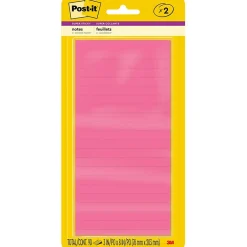 Best Super Sticky Notes, 3" x 8", Energy Boost Collection, 45 Sheets/Pad, 2 Pads/Pack (3845-2SS) Post-It Notes