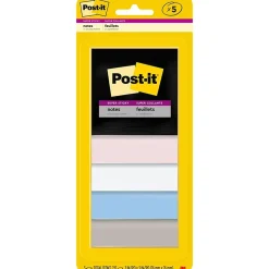 Discount Super Sticky Notes, 3" x 3", Assorted Collection, 45 Sheet/Pad, 5 Pads/Pack (3321-5SSNE) Post-It Notes